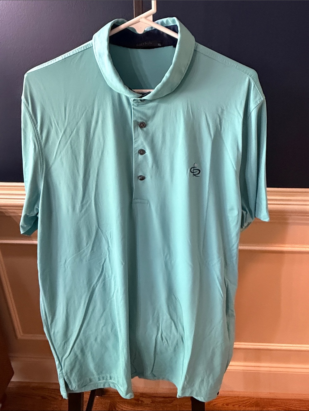 Greyson Men’s Aqua/Turquoise Performance Polo